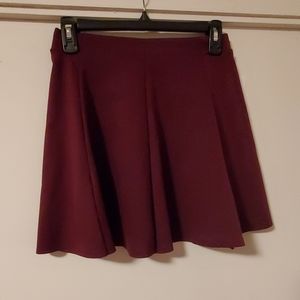 Maroon skater skirt